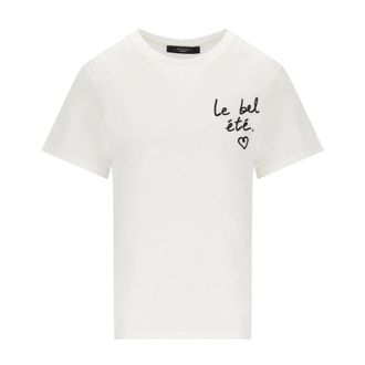 Max Mara T-Shirts, female, White, Size: XS Bora T-shirt