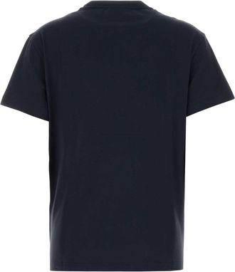 Valentino Garavani Womens Midnight Blue Cotton T-Shirt Navy T-shirts And Polos