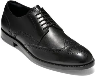 Cole Haan Harrison 2.ZeroGrand Wingtip in Black at Nordstrom, Size 7.5