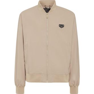 Philipp Plein Nylon Bomber Jacket Men in Beige at Nordstrom, Size Xxx-Large Eu