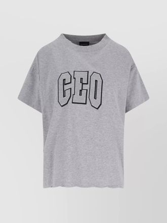 Balenciaga crew neck graphic print short sleeves