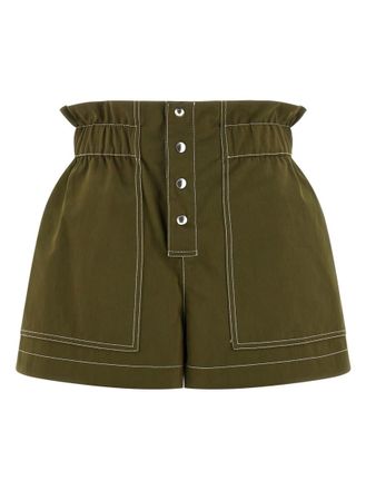 Marni Green Gabardine Shorts