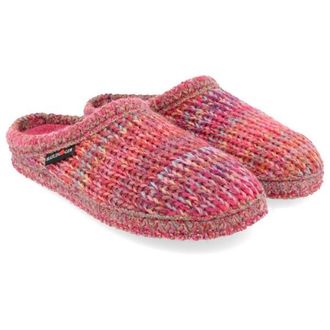 Haflinger Walktoffel Tricot&eacute; Hausschuhe - Unisex | rosa