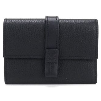 Loewe Black Leather Wallet (Tri-Fold) (Pre-Owned)