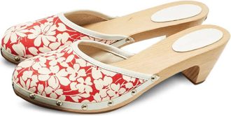 Burberry Mules a fiori - Rosso