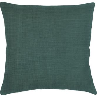 Anaya with Love So Soft Linen Euro Pillow with Down Alternative Insert in Emerald Green at Nordstrom, Size 26X26
