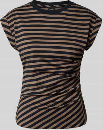 HUGO BOSS Slim Fit T-Shirt aus reiner Baumwolle in Marine, Gr&ouml;&szlig;e S