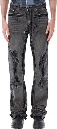 Who Decides War by Ev Bravado Straight Jeans, male, Black, Size: W30 Exposure Denim
