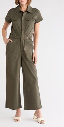 Good American Fit For Success Palazzo Jumpsuit in Fatigue001 at Nordstrom Rack, Size X-Small