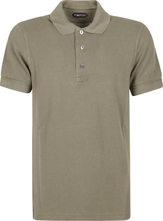 Tom Ford Piquet Short Sleeve Polo Shirt