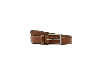 Brooks Brothers Calf Textured Leather Belt Mens Belts Tan : 34