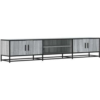 vidaXL Mueble Para Tv Madera De Ingenier&iacute;a Gris Sonoma 210x35x41 Cm Vidaxl