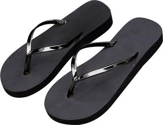 Generic Women Platform Flip Flops UK Sale Clearance Ladies Bathroom Shower Flip-Flop Arch Support Sandal Flat Sliders EVA Foam Slippers Non-Slip Slides Summer