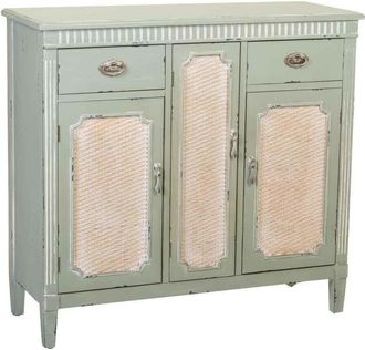 Wanderlust Deco Wanderlust Deco - Recibidor De Madera Verde 95x36x88