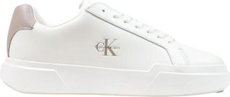 Calvin Klein Jeans Chunky Cupsole Sneakers - Heren - Sneakers - Beige - 44 EU - Leer - Schoenen