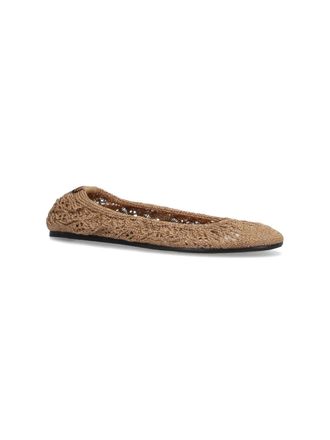 Isabel Marant Womens Flat Shoes Golden Polyester