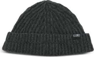 Maison Margiela Harbor Beanie - unisex - Hoeden - Grijs - L - Wol - Accessoires