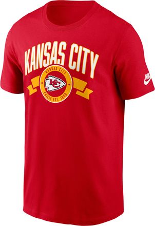 Nike Kansas City Chiefs Rewind Front And Back Hit Essential Nike Mens NFL T-Shirt in Red | N19965N7G-93P