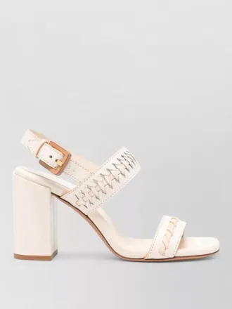 Zimmermann alchemy leather sandals block heel straps