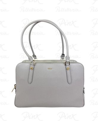 Furla Shoulder Bags, female, Beige, Size: ONE SIZE Giulia L Boston Bag