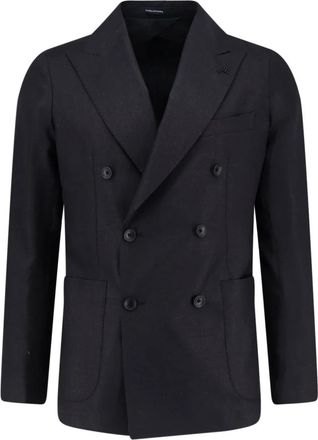 Tagliatore Montecarlo Blazer - Heren - Blazers - Blauw - S - Wol - Jassen