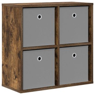 vidaXL Aparador Con Caj&oacute;n Roble Ahumado 59,5 X 27 X 57 Cm Vidaxl