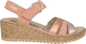 Mephisto Chique Sleehak Sandalen - Dames - Sleehakken - Veelkleurig - 41 EU - Leer - Schoenen