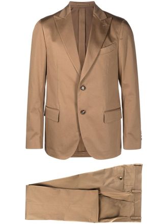 Lardini single-breasted two-piece suit - Brown