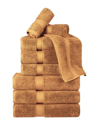 Superior Egyptian Cotton 9Pc Plush Heavyweight Absorbent Luxury Soft Towel Set