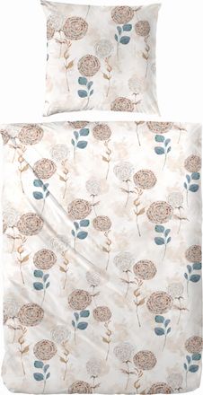 Primera Bettwäsche »Edelflanell-Bettwäsche Fallflower« 2 Stk. tlg. mit raffinierten Farbakzenten