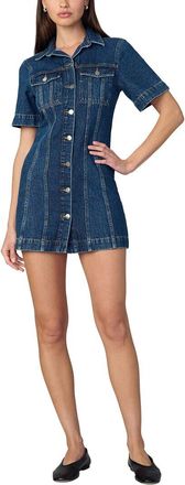 Joe's The Denim Trucker Linen-Blend Shift Dress