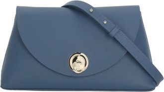 Coccinelle Structured Blue Pebbled Leather Nikla Bag