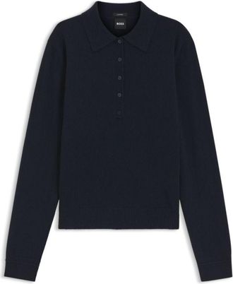 BOSS Pure cashmere polo sweater