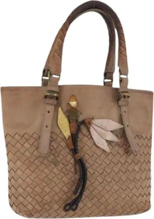 Bottega Veneta Pre-owned Handbags, female, Beige, Size: ONE SIZE Pre-owned Vintage Hand Bag