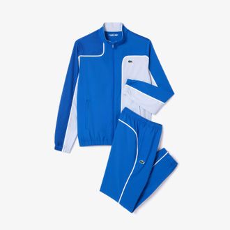 Lacoste Mens Colour-Block Tennis Tracksuit in Blue - Size X-Small