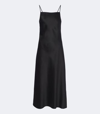 Joseph Cloe silk satin midi dress