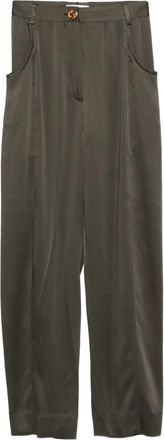 Blazé Milano Sorraia satin tapered trousers - Green