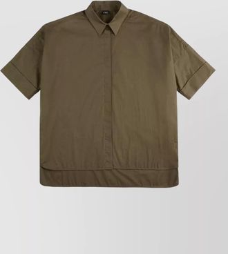 Fay wide-fit stretch cotton short-sleeve shirt