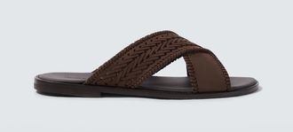 Manolo Blahnik Tex leather sandals