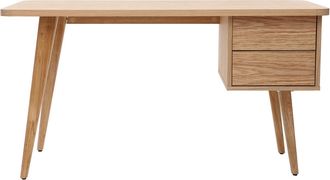 Miliboo Escritorio Roble L140 Cm Fifties