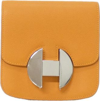 Herm&egrave;s Orange Wallet (Bi-Fold) (Pre-Owned)