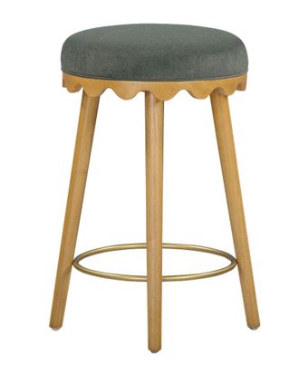 TOV Furniture Tov Furniture Oodle Performance Vegan Mohair Natural Counter Stool