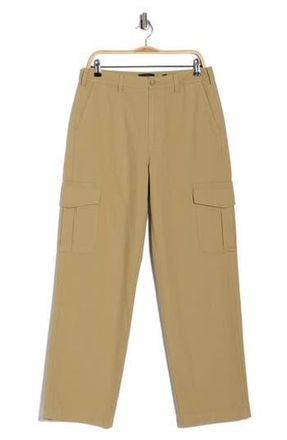 Vince Flat Front Cotton & Linen Cargo Pants in Beachwood at Nordstrom Rack, Size 28