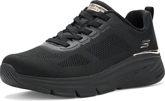 Skechers Bobs Arch Fit Elev8 Womens Shoes Black/Black : 7.5 D - Wide, Textile