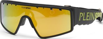 Plein Sport Mens SSP007 99 99U28G Sunglasses - Black - One Size