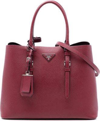 Prada Pre-owned Prada Medium Saffiano Cuir Double Handle Satchel Ladies 6V6P6VVJ8MKLBOXP