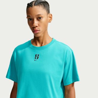 Nike Sabrina Nike Womens Dri-FIT T-Shirt in Green | IZ1527-345
