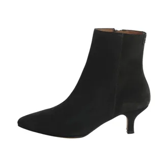 Anthology Paris Suede Ankle Boot High Heel - female - Anthology Paris - Heeled Boots - Green - 3 1/2 UK - Shoes