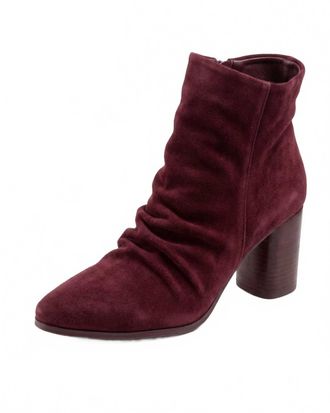 Bueno Womens Jana Ankle Boots In Bordeaux Suede