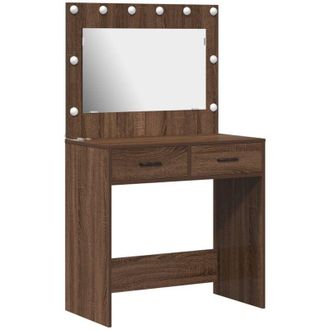 vidaXL Vidaxl - Dressing Table Brown oak 78.5 x 41 x 135 cm Engineered wood